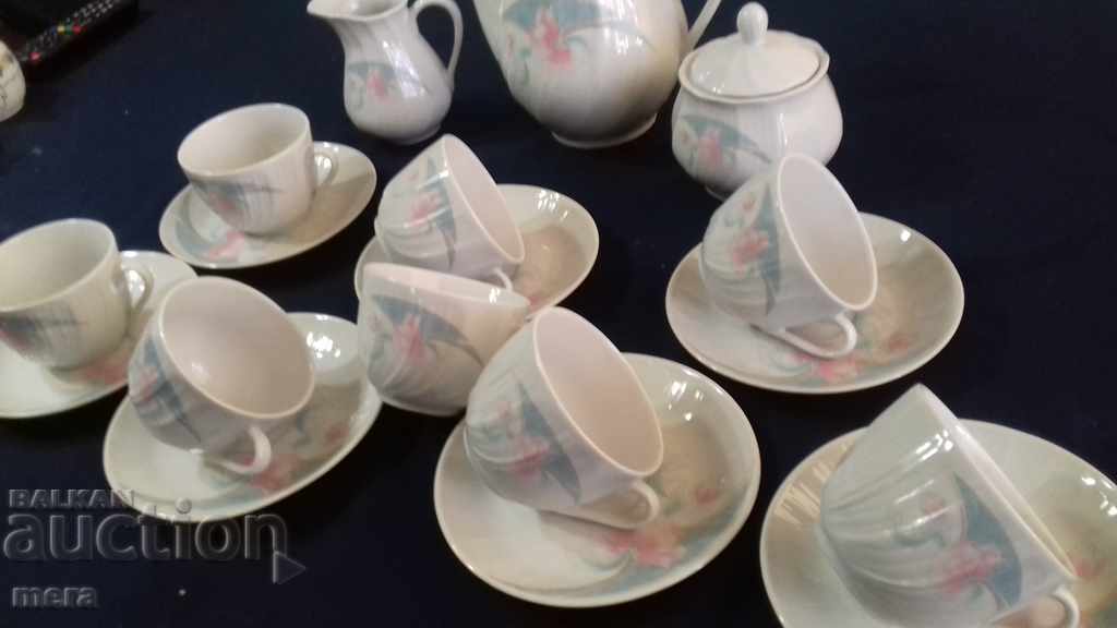 Porcelain tea or coffee set - fine porcelain - 5 Porcelain tea or coffee set - fine porcelain - 5