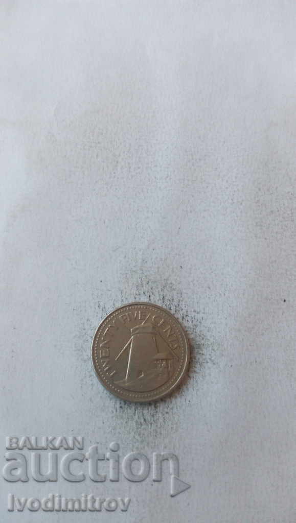 Barbados 25 cents 1994 with price 1.35 BGN | € 0.69 Barbados 25 cents 1994 with price 1.35 BGN | € 0.69