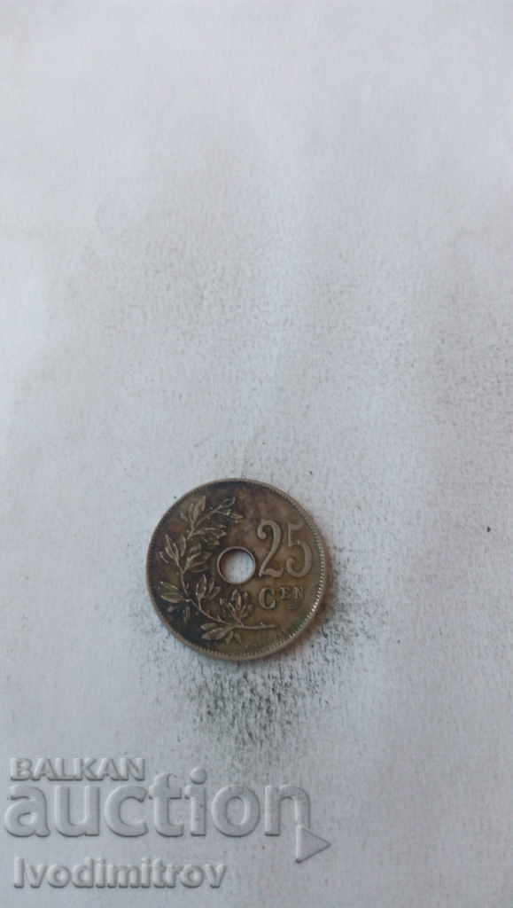 Belgium 25 centimes 1929 'KONINGRIJK BELGIË'