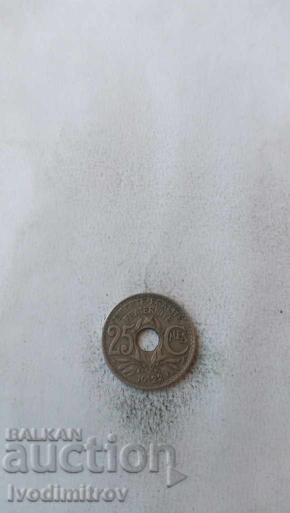 France 25 centimes 1922