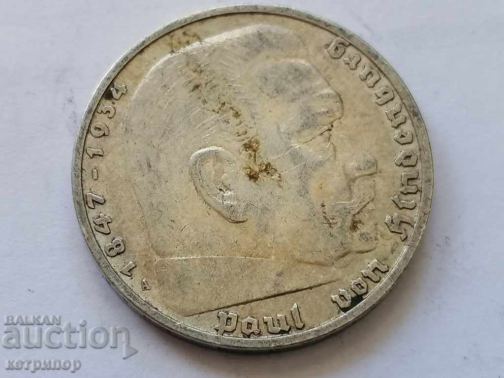 5 marks Germany 1935 A silver. with price 48.00 BGN | € 24.54 5 marks Germany 1935 A silver. with price 48.00 BGN | € 24.54