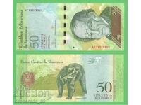 (¯`'•.¸ VENEZUELA 50 Bolivar 2015 UNC ¸.•'´¯)