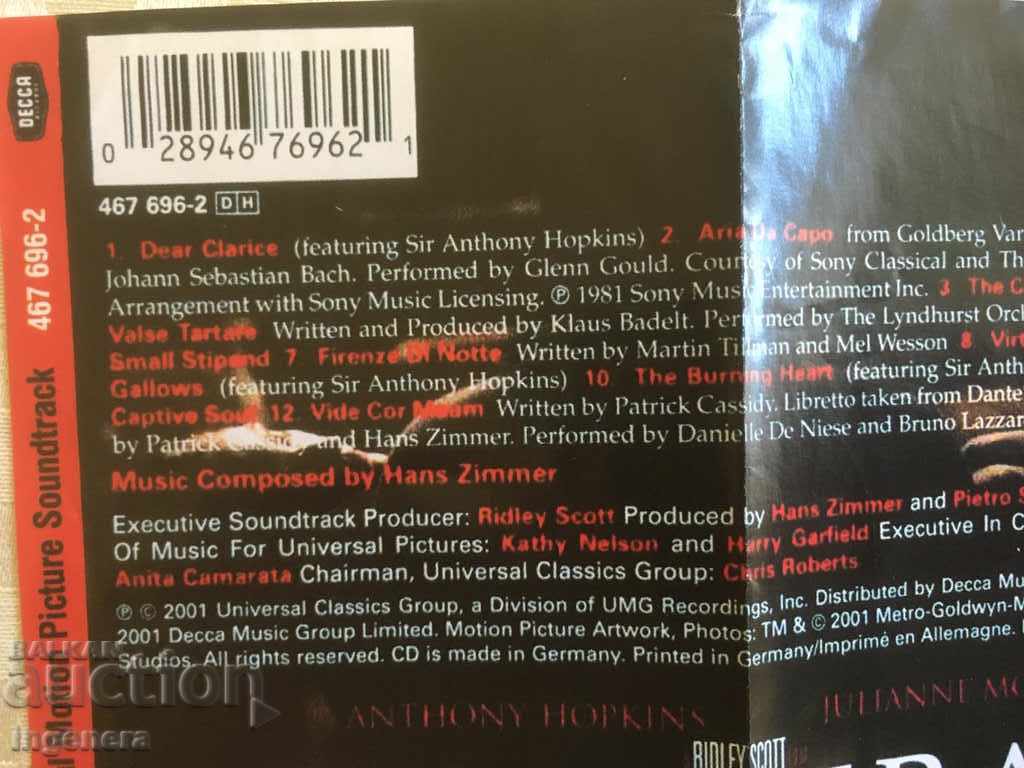 Auction CD CD MUSIC-HANNIBAL Auction CD CD MUSIC-HANNIBAL