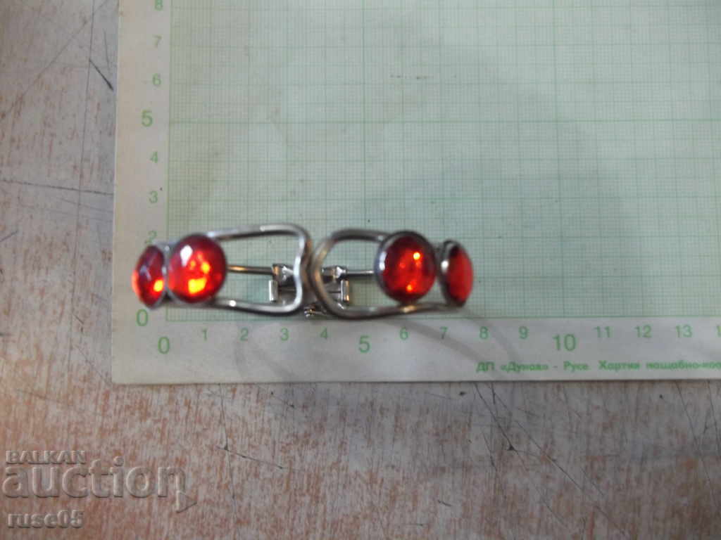 Гривна разтваряща се с червени камъни - 7 Гривна разтваряща се с червени камъни - 7