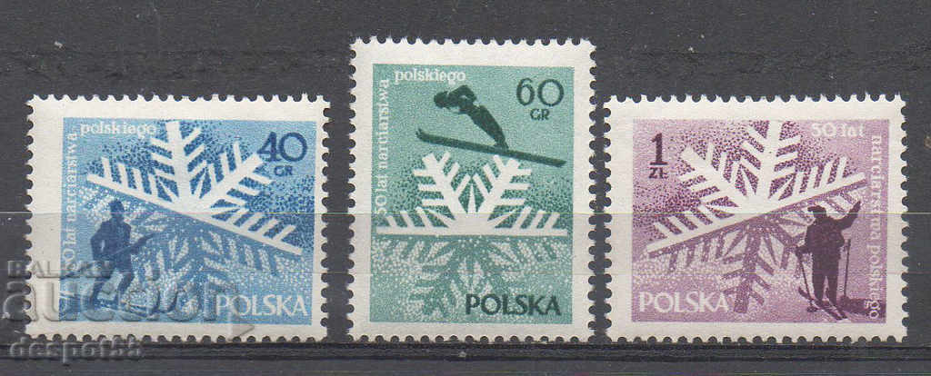 1957. Πολωνία. Το σκι είναι ένα άθλημα στην Πολωνία.