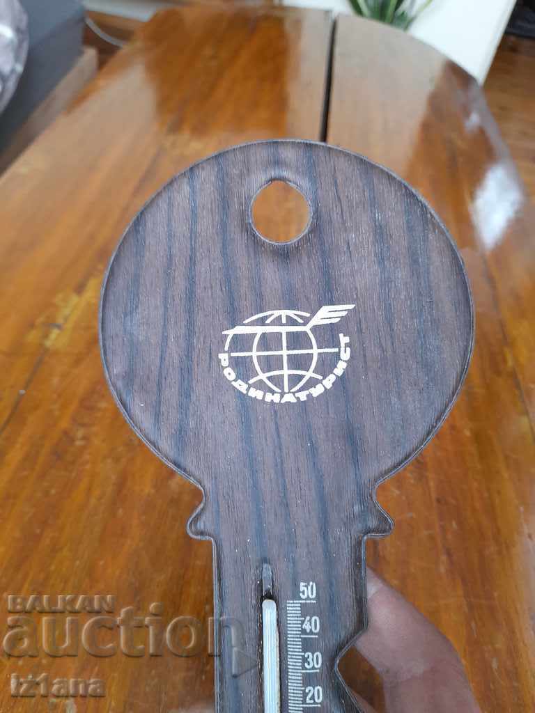 Auction  Old souvenir thermometer Rodinatourist