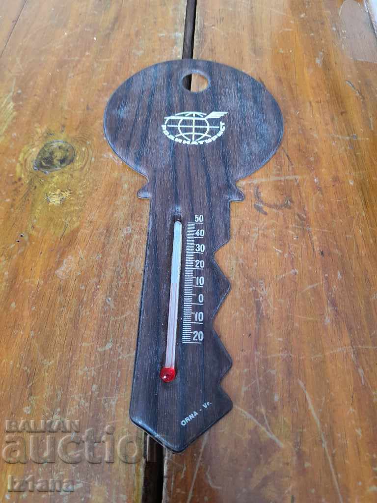 Old souvenir thermometer Rodinatourist