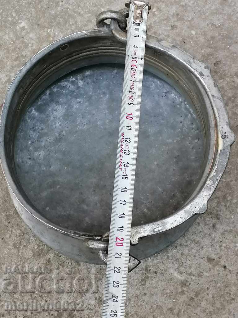 Old copper cauldron, copper, cauldron, forged vessel - 6 Old copper cauldron, copper, cauldron, forged vessel - 6