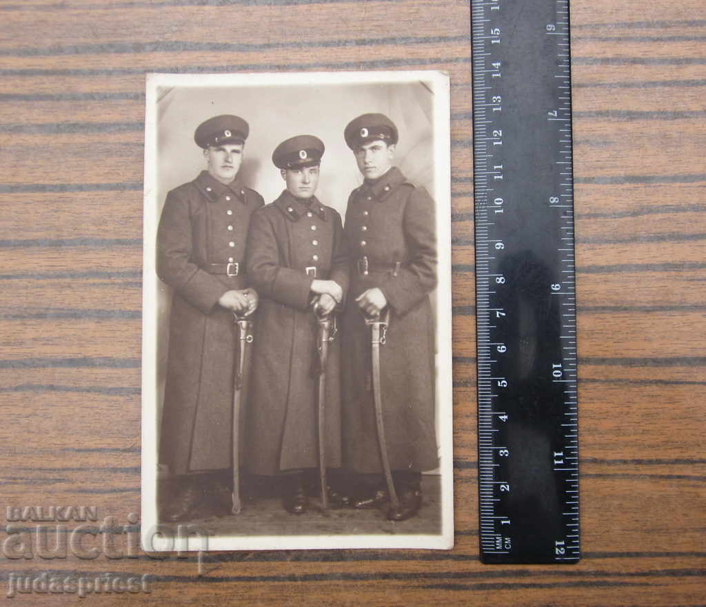 Delivery of Kingdom of Bulgaria photo of Bulgarian Officers with saber saber