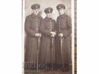 Φωτογραφία του Βασιλείου της Βουλγαρίας με βουλγάρους αξιωματικούς με σπαθιά