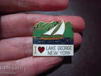 LAKE GEORGE Badge USA ENAMEL