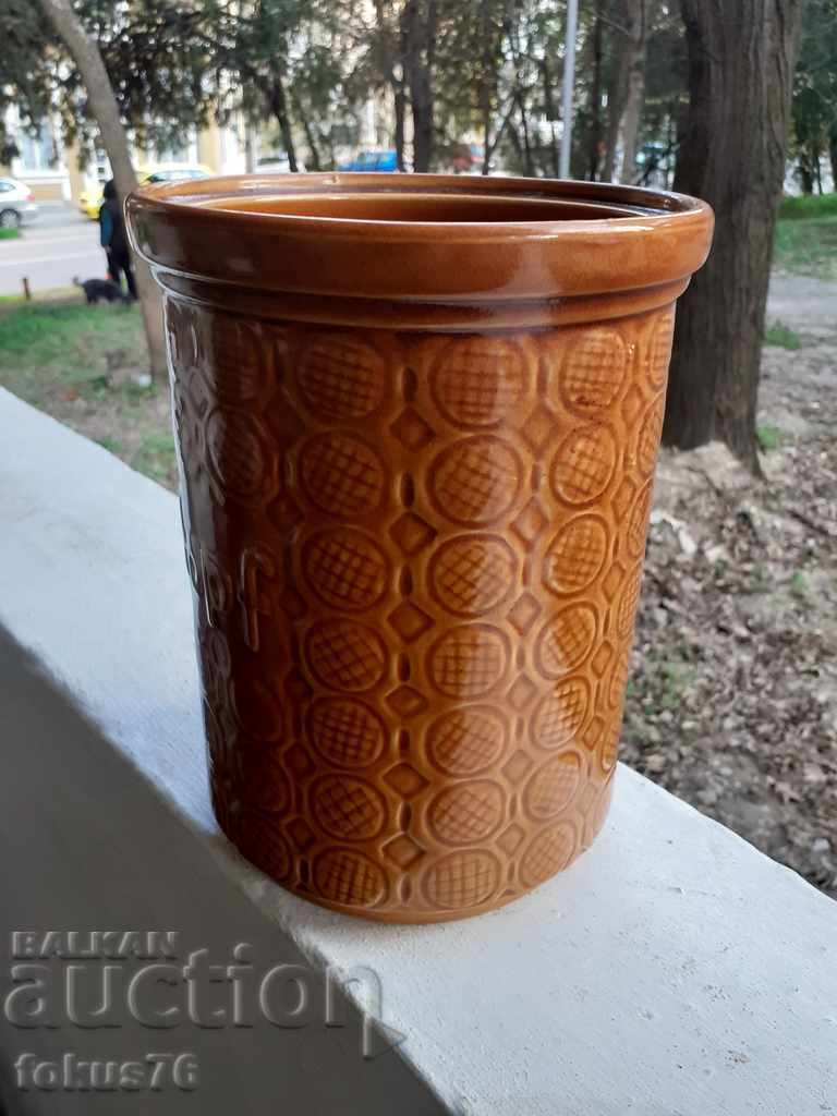 OLD VASE POT GERMAN CERAMICS RUMTOPF with price 70.00 BGN | € 35.79 OLD VASE POT GERMAN CERAMICS RUMTOPF with price 70.00 BGN | € 35.79