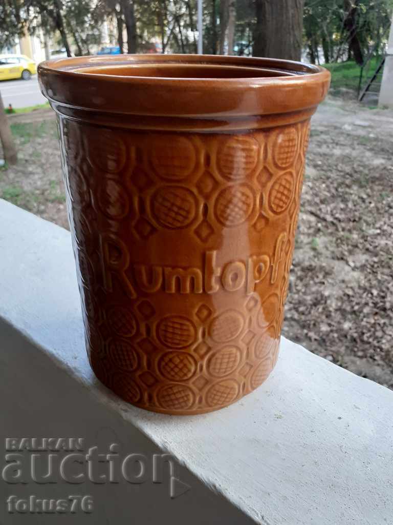OLD VASE POT GERMAN CERAMICS RUMTOPF - 7 OLD VASE POT GERMAN CERAMICS RUMTOPF - 7