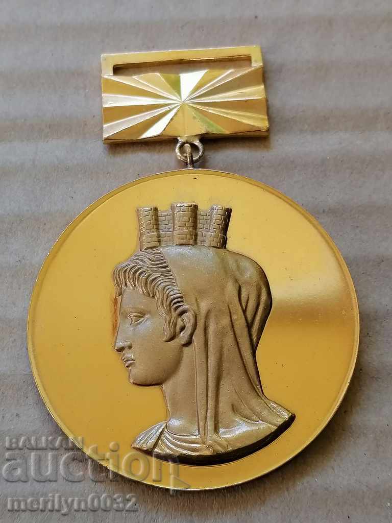 Medalie pentru gimnastică 1969 MAREA aurire