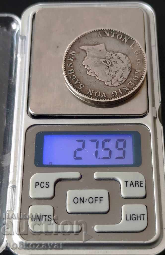 Thaler Germany Saxony 1832 S, Silver Mintage- 13,000 RARE! - 6 Thaler Germany Saxony 1832 S, Silver Mintage- 13,000 RARE! - 6