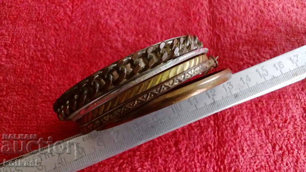 Lot 5 old metal bracelets - 6 Lot 5 old metal bracelets - 6
