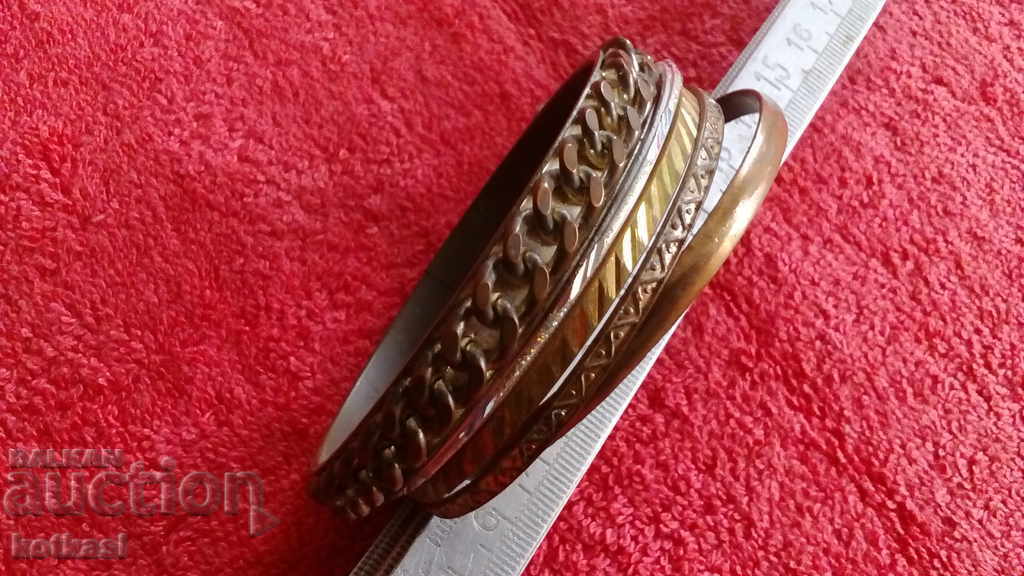 Lot 5 old metal bracelets - 7 Lot 5 old metal bracelets - 7