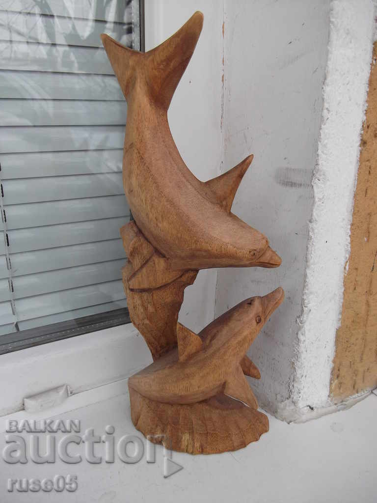 Figure "Pair of dolphins" wooden with price 30.00 BGN | € 15.34 Figure "Pair of dolphins" wooden with price 30.00 BGN | € 15.34