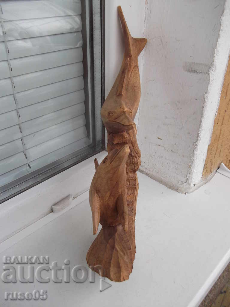 Auction Figure "Pair of dolphins" wooden Auction Figure "Pair of dolphins" wooden