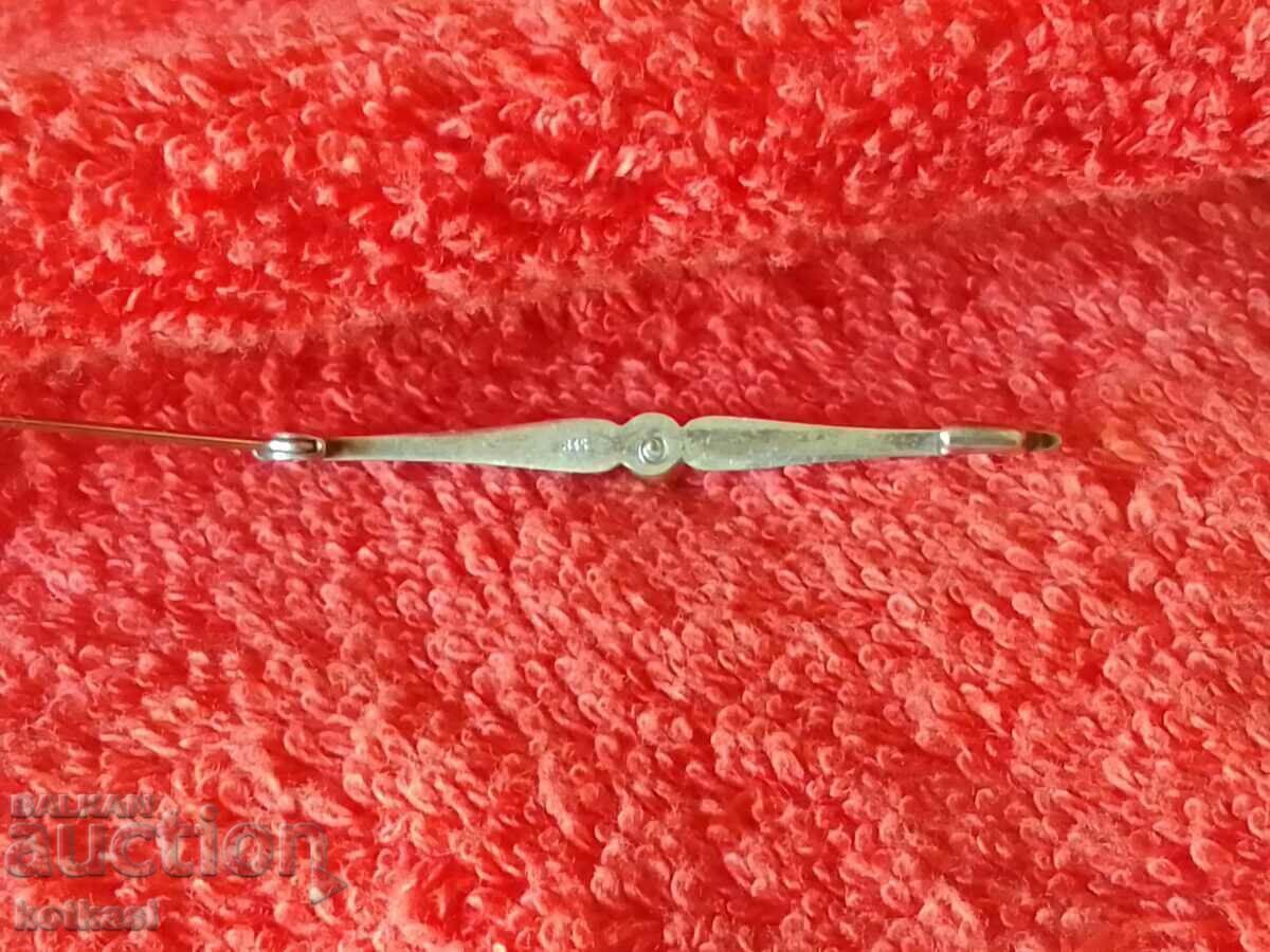 Old silver brooch semi-precious stone pearl mark - 6 Old silver brooch semi-precious stone pearl mark - 6