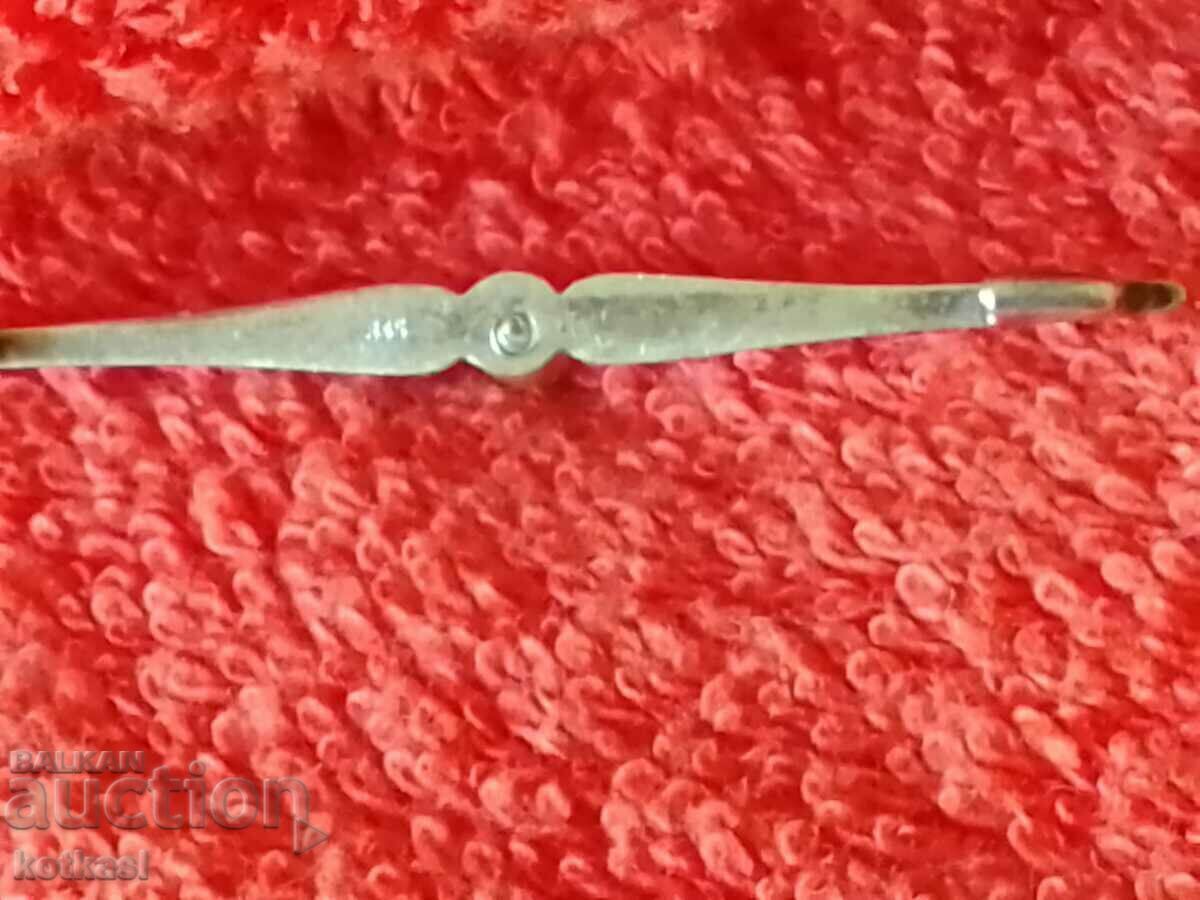 Old silver brooch semi-precious stone pearl mark - 7 Old silver brooch semi-precious stone pearl mark - 7