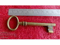 Old metal bronze brass key