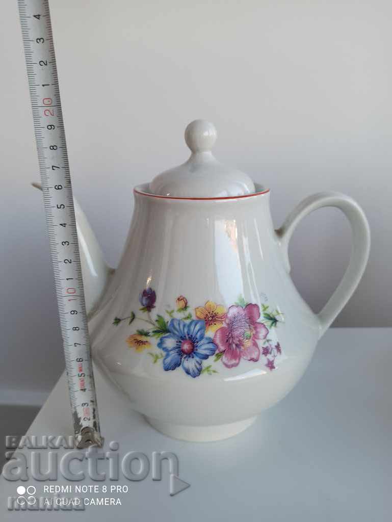 Porcelain teapot marked