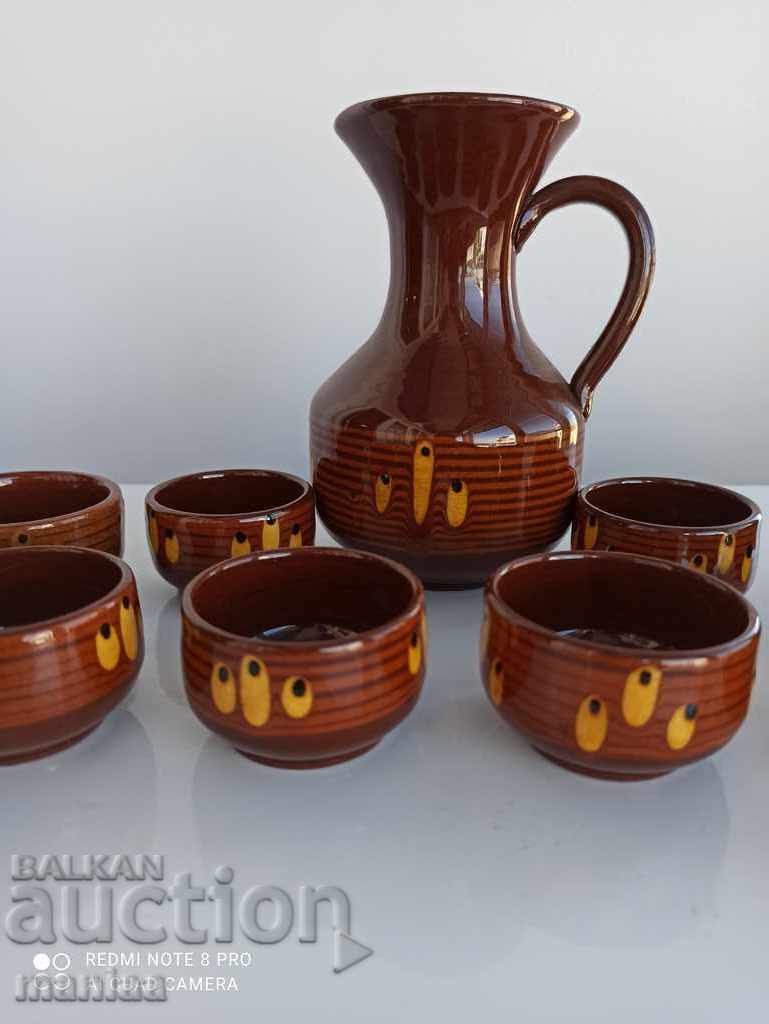 Wine / Rakia Pitcher 8 cups with price 60.00 BGN | € 30.68 Wine / Rakia Pitcher 8 cups with price 60.00 BGN | € 30.68