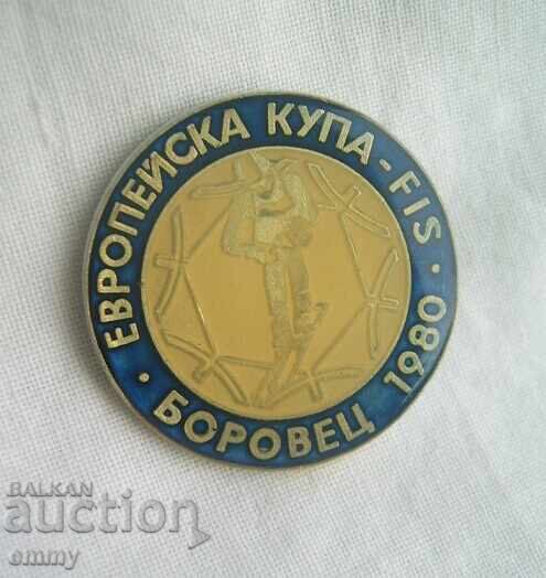 Ski badge - World Cup Borovets 1980 Ski badge - World Cup Borovets 1980