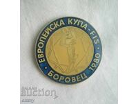 Insigna schi - Cupa Mondială Borovets 1980