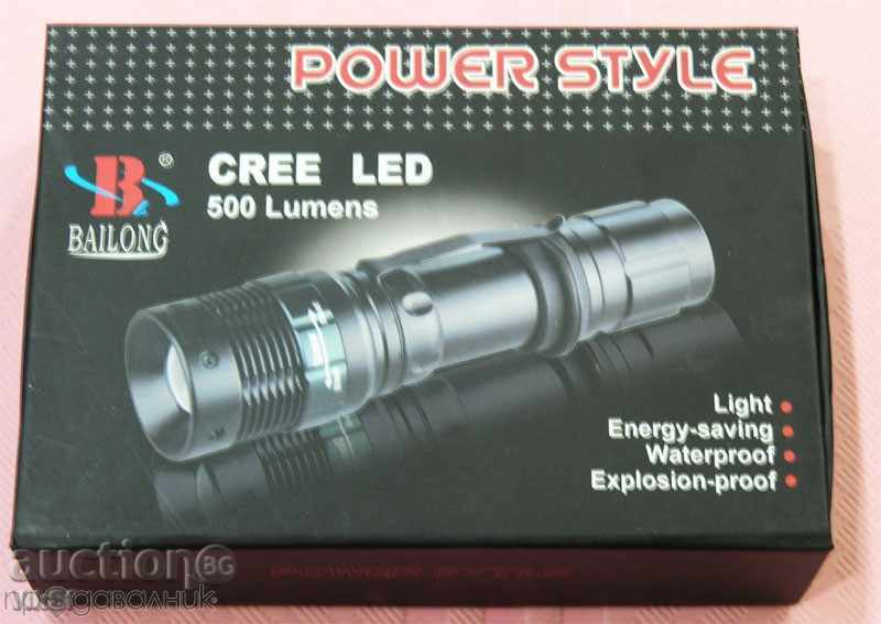 Delivery of Powerful 8 cm Mini LED Lantern + Charger