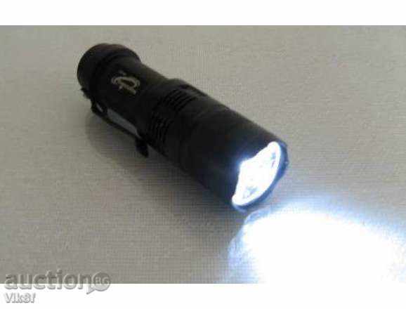 Powerful 8 cm Mini LED Lantern + Charger - 5