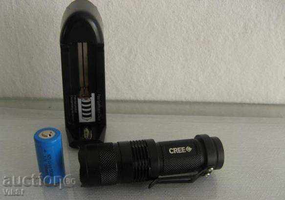 Powerful 8 cm Mini LED Lantern + Charger - 6