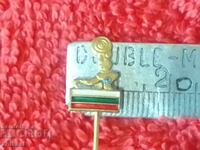 Vechi insignă sportivă FEDERAȚIA RIDICĂRI DE GREUTĂȚI BFVT