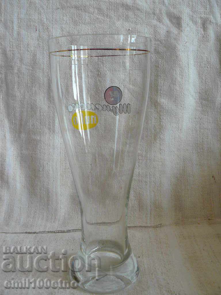 Delivery of A large glass of Shumen beer from the time of the sots Delivery of A large glass of Shumen beer from the time of the sots