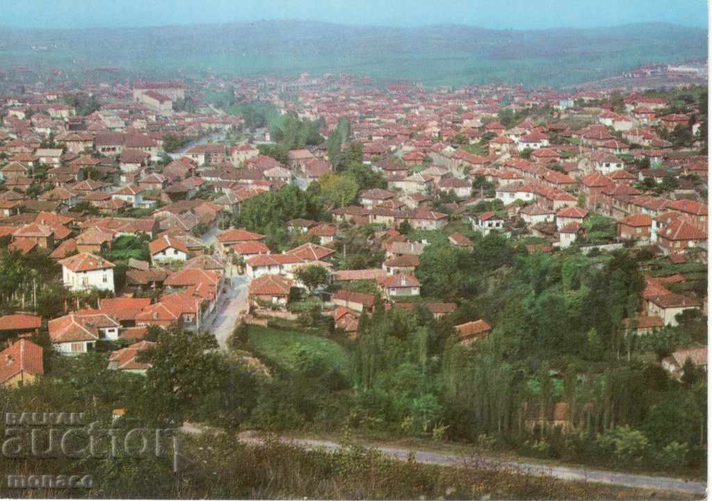 Carte poștală veche - Perushtitsa, vedere generală