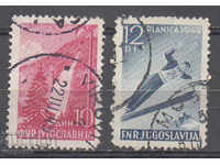 1949. Yugoslavia. Sports. Ski jumps, Planet.