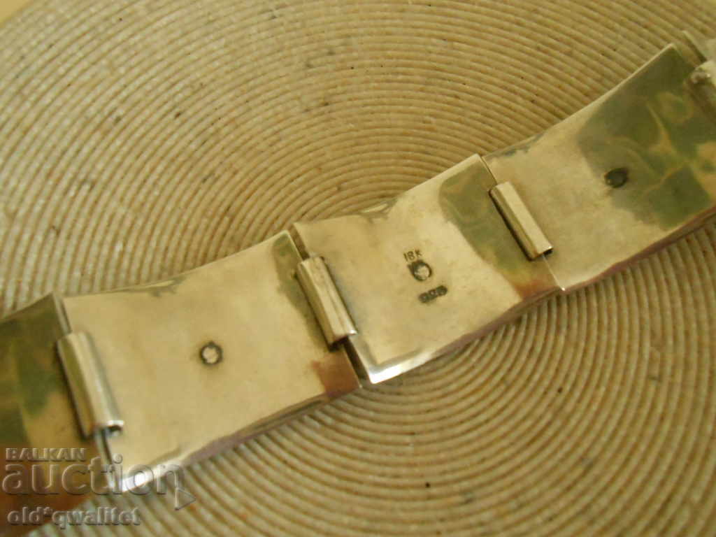 Beautiful SILVER BRACELET, Silver 925 and 18K, PERU - 6 Beautiful SILVER BRACELET, Silver 925 and 18K, PERU - 6