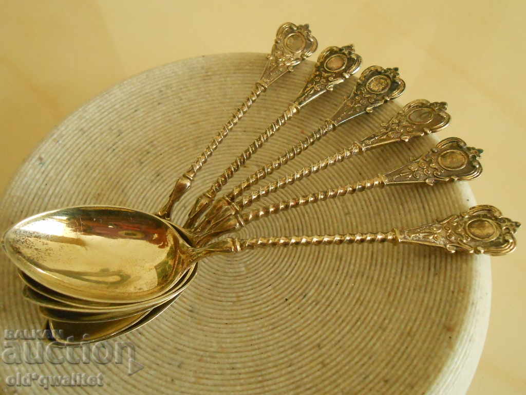 Auction Silver SPOONS - ornaments, SILVER 800, before 1920 Auction Silver SPOONS - ornaments, SILVER 800, before 1920
