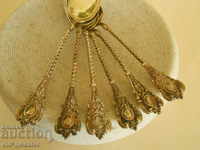 SILVER SPOONS - ornaments, SILVER 800, before 1920