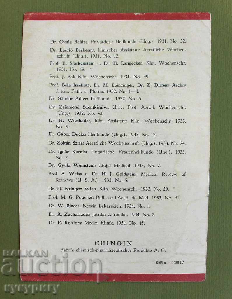 Auction Old pharmacy advertisement pharmacy brochure Germany n3 Auction Old pharmacy advertisement pharmacy brochure Germany n3