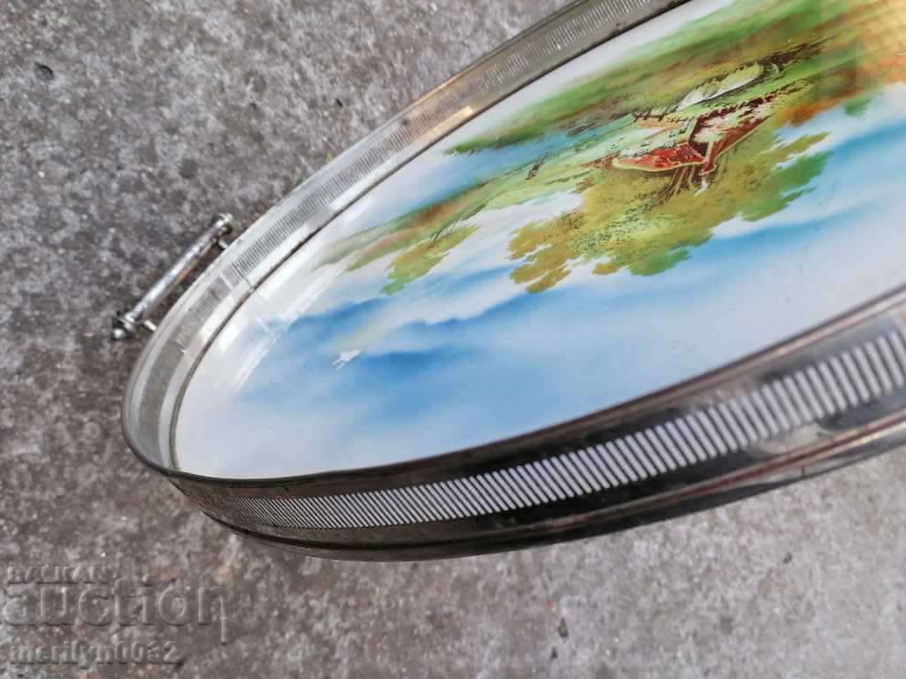 Old tray, porcelain, casserole early 20th century - 6 Old tray, porcelain, casserole early 20th century - 6