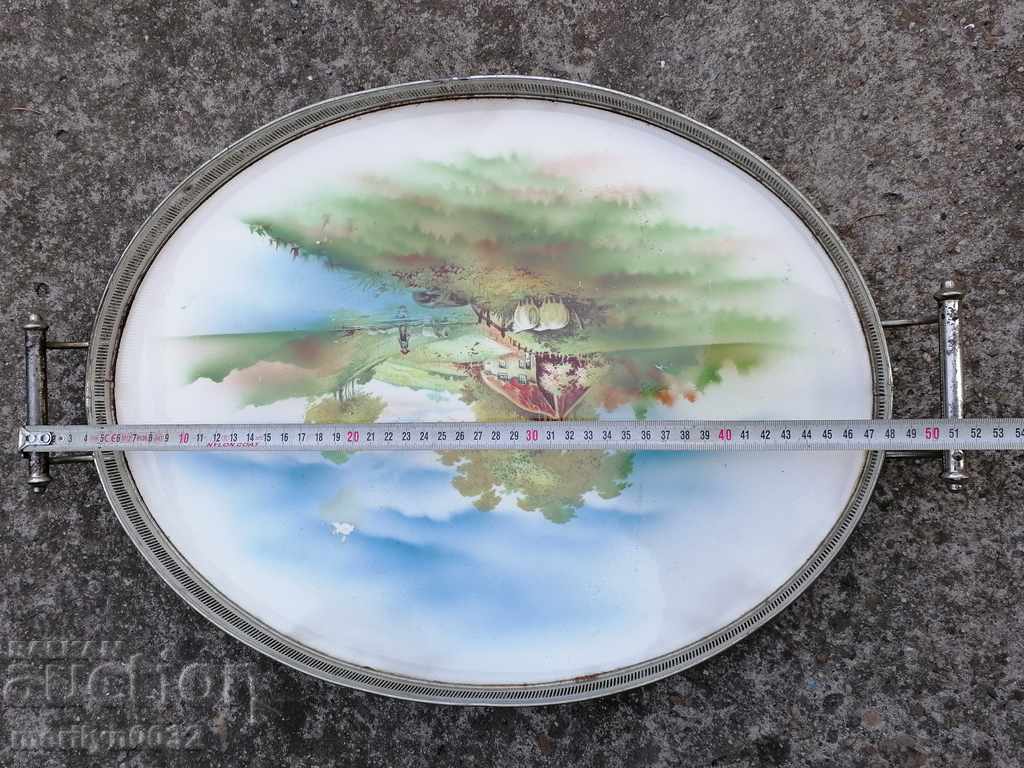 Old tray, porcelain, casserole early 20th century - 7 Old tray, porcelain, casserole early 20th century - 7