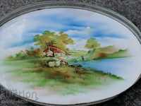 Old tray, porcelain, early 20th century tea