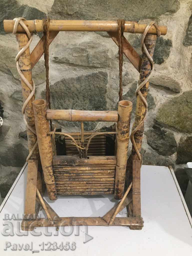 old decorative bamboo swing - 6