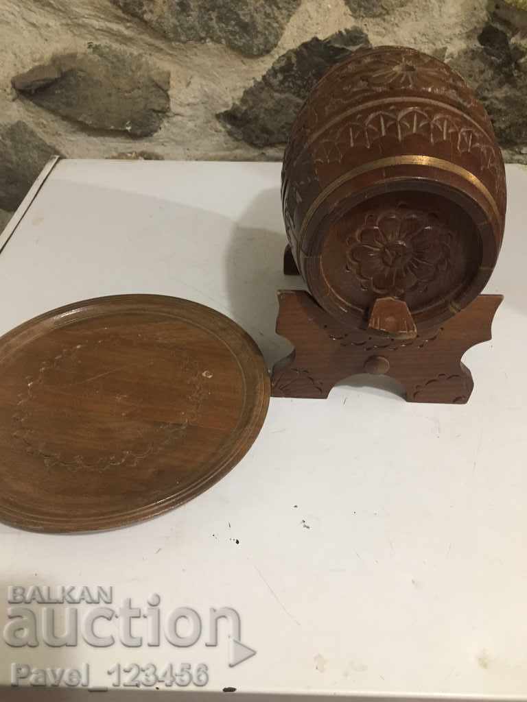 barrel, carving condition in the photos!