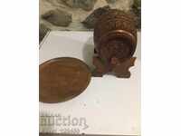 Barrel, wood carving, condition as per the photos!