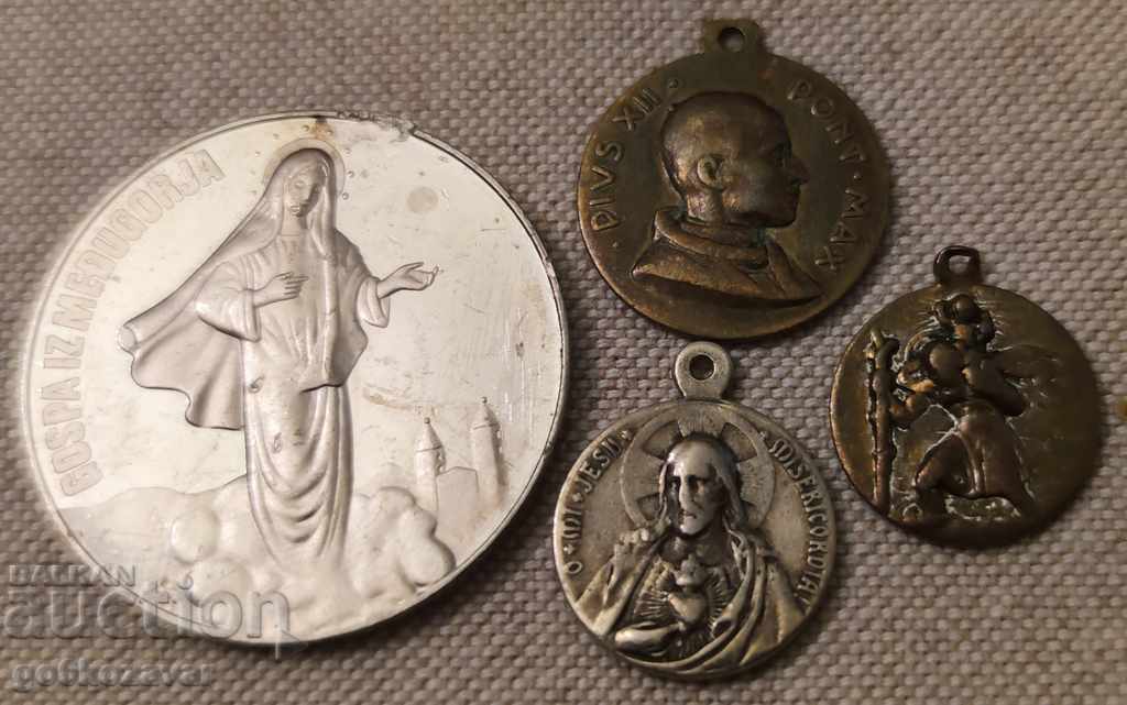 Lot, Religion old pendants, medal.