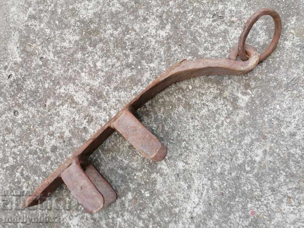 Auction Old brake for wagon wagon wrought iron primitive Auction Old brake for wagon wagon wrought iron primitive