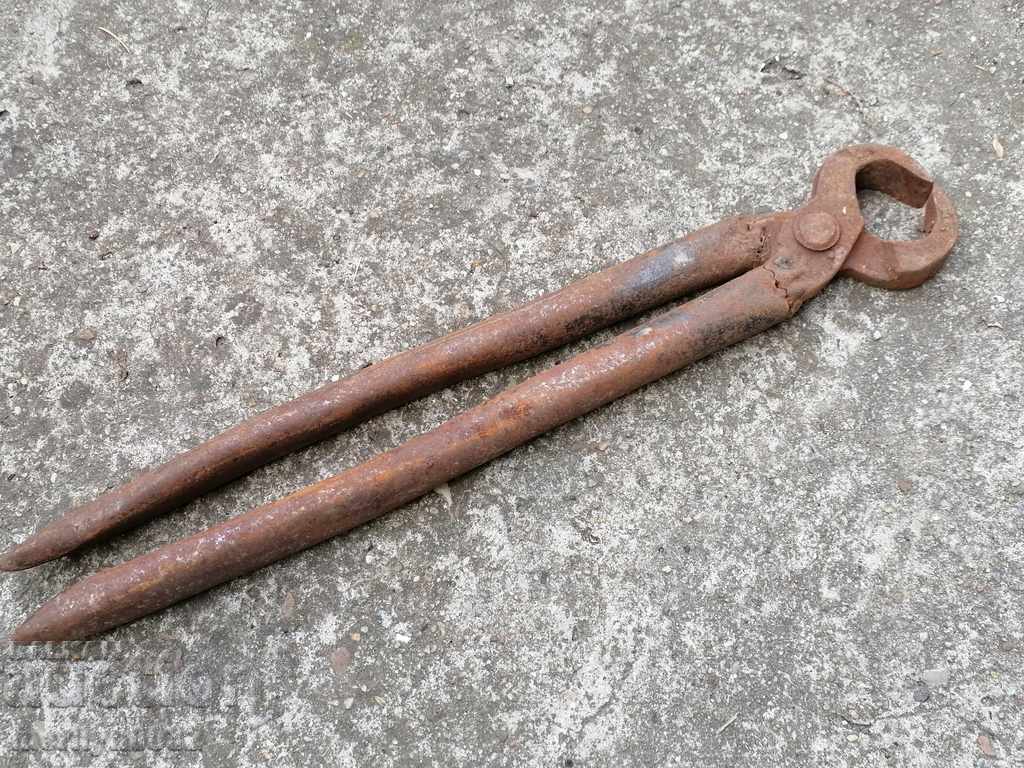 Old forging pliers, wrought iron, wrought iron - 5 Old forging pliers, wrought iron, wrought iron - 5
